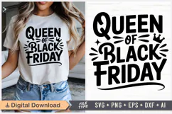 Queen Of Black Friday SVG, Black Friday SVG, Black Friday Product Image 1