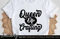 Queen Of Crafting SVG Cut File Small Business Owner SVG Product Image 1