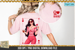 Queen of Hearts png / Playing Card png / Valentines PNG Product Image 2