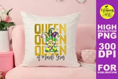 Queen of mardi gras png, mardi gras sublimation Product Image 2