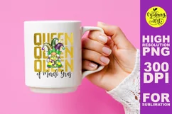 Queen of mardi gras png, mardi gras sublimation Product Image 3