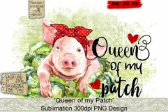 Queen of my Patch PNG Digital File for sublimation, DTG printing, Iron-on transfers etc.