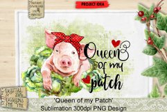 Queen of my Patch PNG Digital File for sublimation, DTG printing, Iron-on transfers etc.