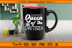 Queen Of The Cafeteria SVG for Lunch Lady Gifts Product Image 3