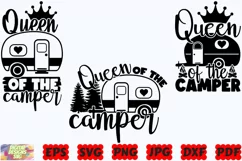 Queen Of The Camper SVG | Queen SVG | Camping SVG |Adventure Product Image 1