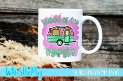 Queen Of The Campsite Sublimation Camping Sublimation PNG Product Image 1