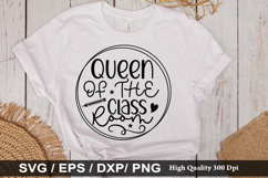 Queen of the Classroom SVG - Teacher Design Product Image 1