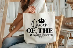 Queen Of The Classroom SVG, Teacher SVG Design Product Image 2