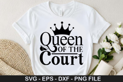 Queen of the court - Volleyball SVG Design Product Image 1
