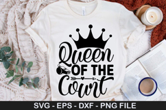 Queen of the Court - Volleyball SVG Design Product Image 1