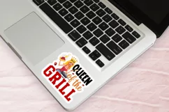 Queen Of The Grill Stickers PNG Product Image 3
