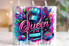 Queen Of The Kitchen, Kitchen Tools Tumbler, Baker Tumbler Product Image 1