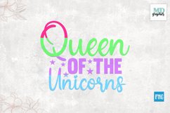 Queen of the Unicorns Sublimation, Unicorn PNG, Unicorn SUB Product Image 2