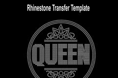 Queen Rhinestone SVG Template Product Image 2