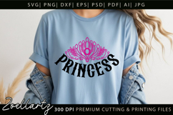 Princess SVG Little Princess Baby Girl T-shirt Pillow Design Product Image 6