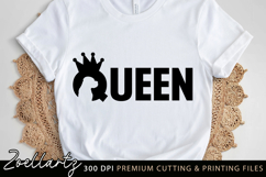 Queen Dog Lover SVG Queen SVG Mothers Day SVG Paw Prints SVG Product Image 2