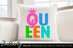 Queen SVG PNG EPS DXF Empower Women Mothers Day T-shirt Mug Product Image 4