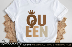 Queen SVG PNG EPS DXF Empower Women Mothers Day T-shirt Mug Product Image 3