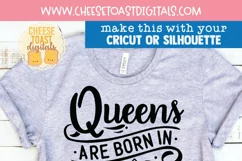 December Birthday Queen Quote on Shirt Mockup