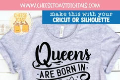 February Birthday Queen Quote on Shirt Mockup