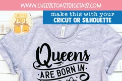 January Birthday Queen Quote on Shirt Mockup