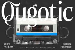 Qugotic - Modern Alternate Serif Product Image 1