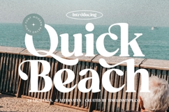 Quick Beach - Modern Retro Serif Font Product Image 1