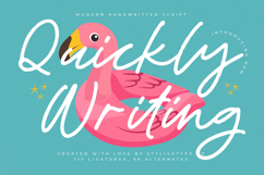 Quickly Writing - Quirky Handwritten Script Product Image 1