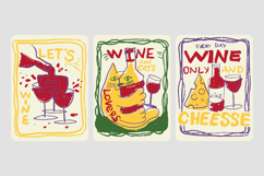 Lets Wine Sketch Posters Product Image 1