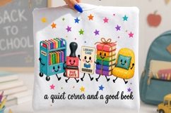 Quiet Corner and a Good Book Clipart PNG Product Image 1