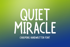 Quiet Miracle Product Image 1