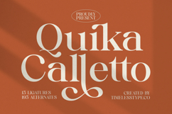 Quika Calletto - Modern Serif Font Product Image 1