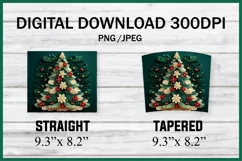 3D Christmas Scene,Christmas Scene,Christmas,3D Christmas Tree,Christmas Tree Wrap,Tree Tumbler Wrap,City Christmas Tree,Quilled Christmas