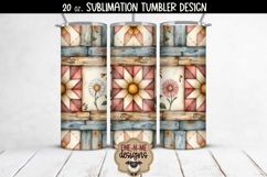 Rustic Quilts 4 Seamless Designs 20 oz Sublimation Tumblers Product Image 3