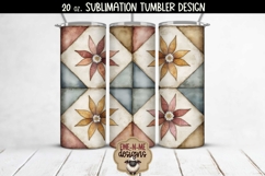 Rustic Quilts 4 Seamless Designs 20 oz Sublimation Tumblers Product Image 4