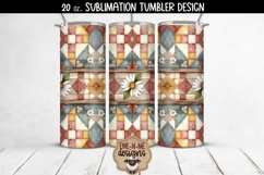 Rustic Quilts 4 Seamless Designs 20 oz Sublimation Tumblers Product Image 5