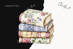 Quilted Books Clipart | Cottagecore PNG Product Image 2