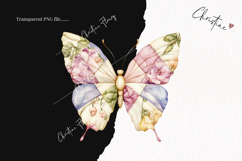Quilted Butterflies Clipart | Cottagecore PNG Product Image 2