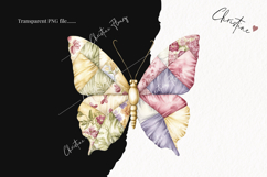 Quilted Butterflies Clipart | Cottagecore PNG Product Image 2