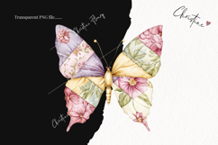Quilted Butterflies Clipart | Cottagecore PNG Product Image 2