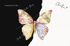 Quilted Butterflies Clipart | Cottagecore PNG Product Image 2