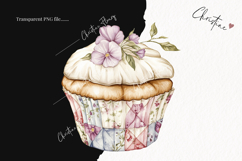 Quilted Cupcakes Clipart | Cottagecore PNG Product Image 2