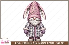Easter Bunny Gnome sublimation png, Gnome bunny png Product Image 1