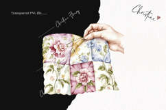 Quilted Hand Clipart | Cottagecore PNG Product Image 2