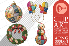 Winter Decor Patchwork Sublimation Product Image 1