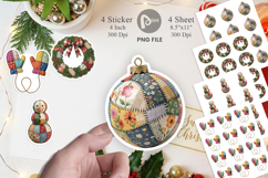 Winter Decor Patchwork Sticker Product Image 1