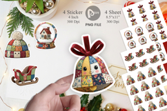 Winter Decor Patchwork Sticker Product Image 1