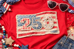USA 250th Anniversary PNG, America 250 Flag 1776-2026 Product Image 7