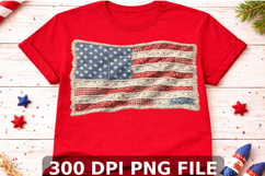 Faux Patchwork USA Flag, 250th Anniversary PNG Product Image 1