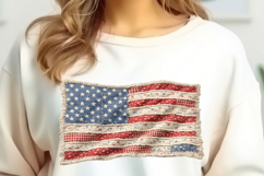 Faux Patchwork USA Flag, 250th Anniversary PNG Product Image 2